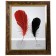 Photo frame plastic 20x25 cm "Chocolate leaves, golden double frame" 29.7x25 cm