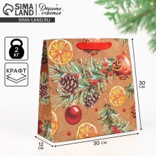 Craft square “New Year's mood”, 30 x 30 x 12 cm, New Year