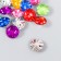 Buttons plastic for creativity 2 punctures "circle of rhinestones" set 15 pcs mix d = 1.2 cm