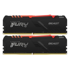 Память DDR4 2x8GB 3200MHz Kingston KF432C16BB2AK2/16 Fury Beast RGB RTL Gaming PC4-25600 CL   106500