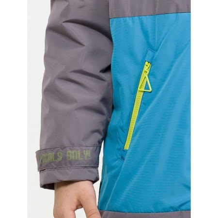 Windbreaker for boys, height 140 cm, gray color-6
