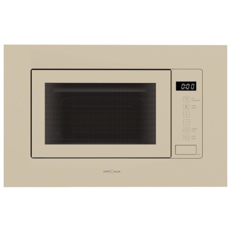 Built -in microwave oven Krona Brille 60 IV, 700 watts, 20 l, 6 modes, grill, beige 107975