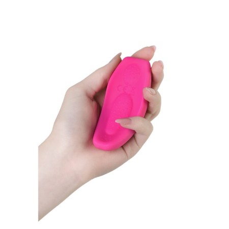 Клиторальный вибратор в трусики JOS FLIRTY, силикон, цвет розовый, 9,3 см-9