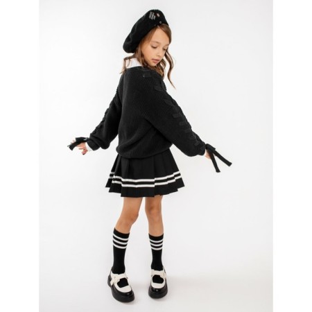 Свитер для девочки Amarobaby Knit Wear, рост 140 см, цвет чёрный-7