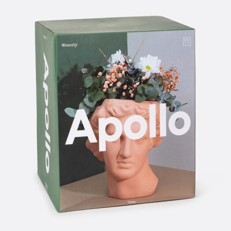 DOIY APOLLO flower vase, 23.4 cm, terracotta color-4