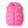 Warm vest for girls, pink color, height 116-122 cm