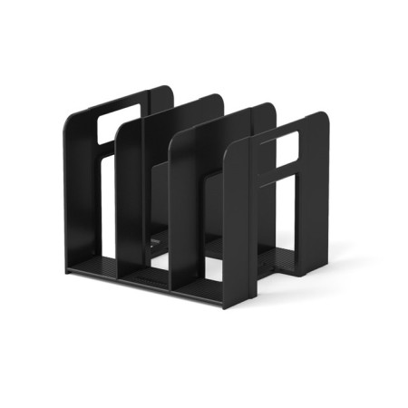 Vertical paper tray, 3 compartments, Erichkrause Techno Classic, black