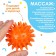 Developing massage ball "Montstrika", diameter 6 cm, orange color, crumb I