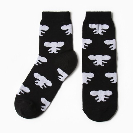 Socks kaftan Cheburashka size 36-39 (23-25 ​​cm) black