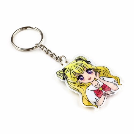 A keychain for keys with the flashlight "Anime", 4 x 9.9 cm-1