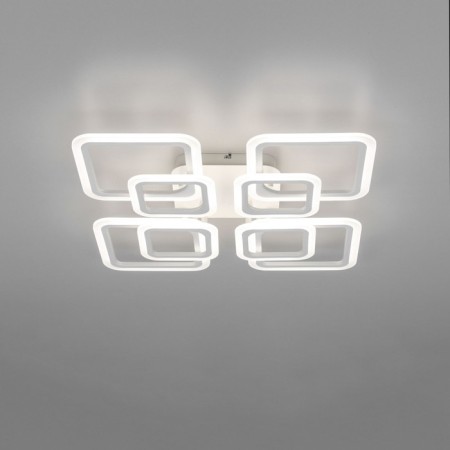 Ceiling chandelier Citilux "Marcel" CL232180R, 60x60x1 cm, 8x13.8W, LED, Color White-8