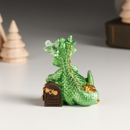 Souvenir Polystone "Dragon with Golden Mountains" MIX 4.7x3.3x6 cm-3