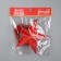 LED top for the Christmas tree "Red" 22 cm, 30 LED, wire 2 meters, 220 V, glow red glow