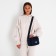 Bag Cross-Bodi with a zipper, blue color
