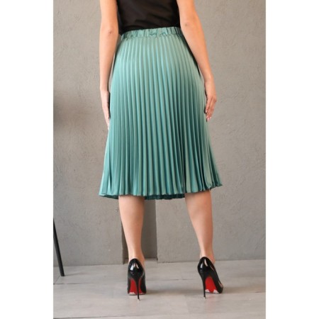 Female skirt, size 50, green color-6