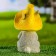 Garden figure "Bunny with a flower" 20cm