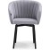 Montshau stool on a metal frame spinning, metal/velor, black/gray 60x53x83 cm