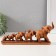Polystone souvenir "Five elephants on a stand" under a tree 6.3x31x12.5 cm