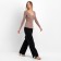 Palazzo jeans are female, black color, size 27