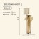 Folding chair, 50 x 50 x 80 cm, up to 100 kg, beige color
