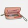 Women's wallet with lightning, green color