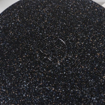 Granite Star pan, d = 22 cm, plastic handle, anti -stick coating, black color-5