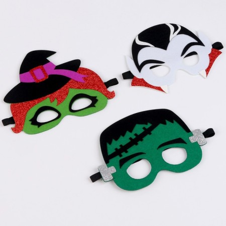 Carnival set of masks "Terrible Party", 3 pcs.-9