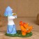 Souvenir "Baba with chickens", 12 × 10 × 12 cm, Kargopol toy, mix