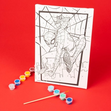 Picture on numbers for children, 20x30 cm, Spider-Man-5