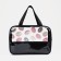 Cosmetic bag with lightning, black color