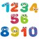 EVA stickers set for the bathtub "numbers", crush me