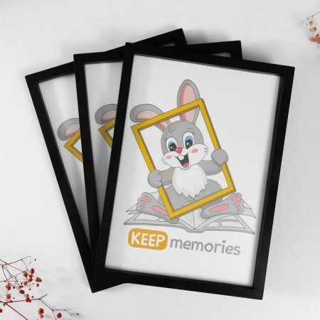 Set of photo frames plastic L-3 21x30 cm (3 pcs.), Black