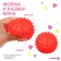 Developing tactile ball "cat", with a squeak, 1 pc, crumb I