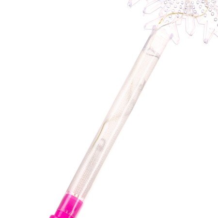 Light rod "Snowflake", pink color-5