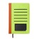 The diary is low, PVC cover, A5 format, 140 sheets in a cage, with pockets, mix