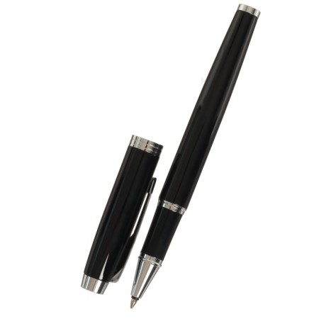 Handle Gift ball in the leatherette case, black body with silver-2