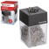 Scraper magnetic with 30 paper clips, transparent case, black cover
