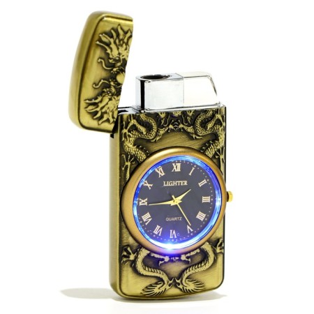 Gas lighter with clock clock, piezo-3