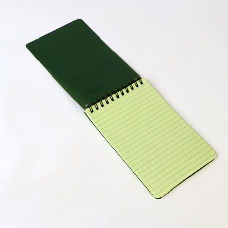 Subscribed notebook 15 x 10 cm, green-3