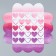 Bearbox, confectionery packaging with PVC lid, “with love”, 10.5 x 10.5 x 3 cm