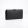 Women's wallet on the button, black color
