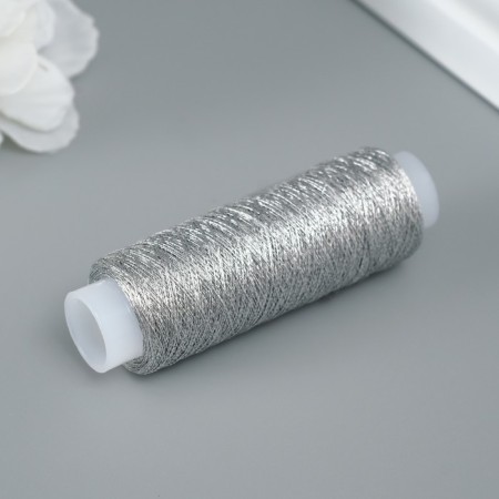 Lurex thread for creativity 200 ± 5 m, silver-1