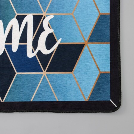 Bathroom mat “Cuba”, 40 × 60 cm, black and blue color-2