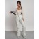 Semi -combinezone female ski insulated, size 46, white color