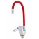 Fauzt FZS-833-R129 kitchen mixer, single-leaf, excess length 180 mm, chrome/red