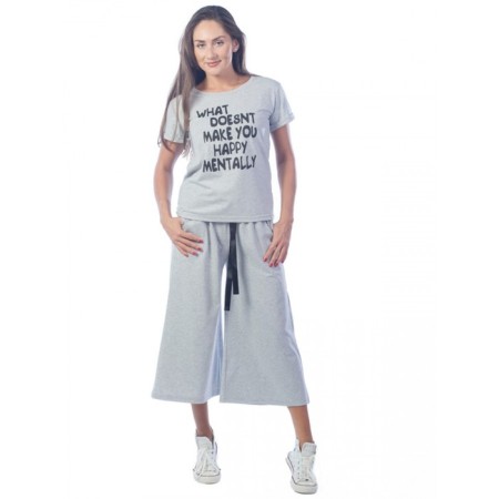 Female suitable costume, size 48, color gray-melange-3