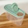 Capacity for bulk products, 900 ml, pistachio color