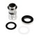 Accoona A96103 shell mixer, single -leaf, with a nut, stainless steel, satin