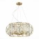 Suspended EVOLUCE lamp. Sle260203-06. Messina. 6x40 watts, E14, 54x54x66 cm, champagne color