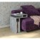 Black Bolero table, 440x440x620, concrete